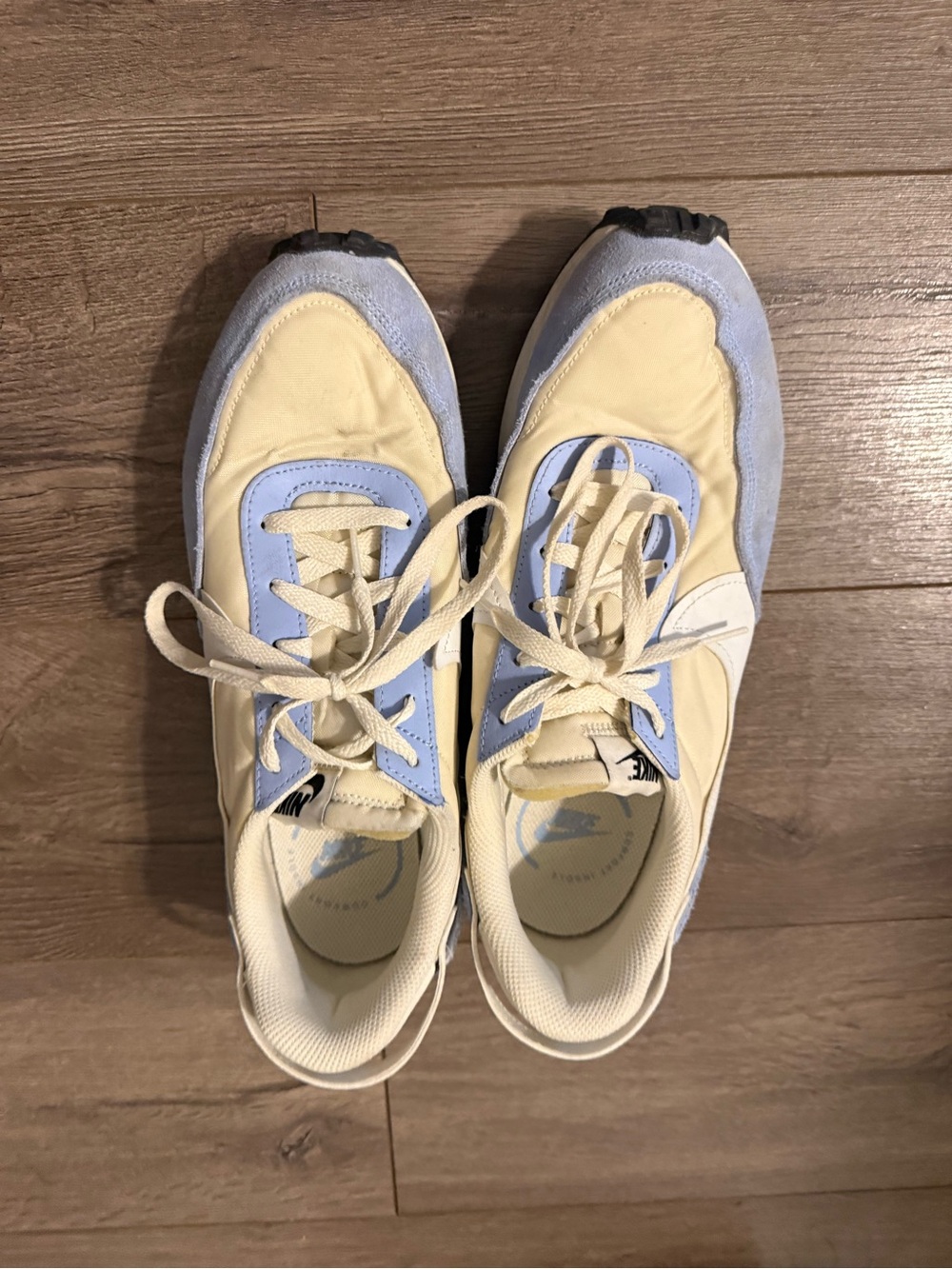 Nike waffle debut Cream and Pale Blue Sneakers